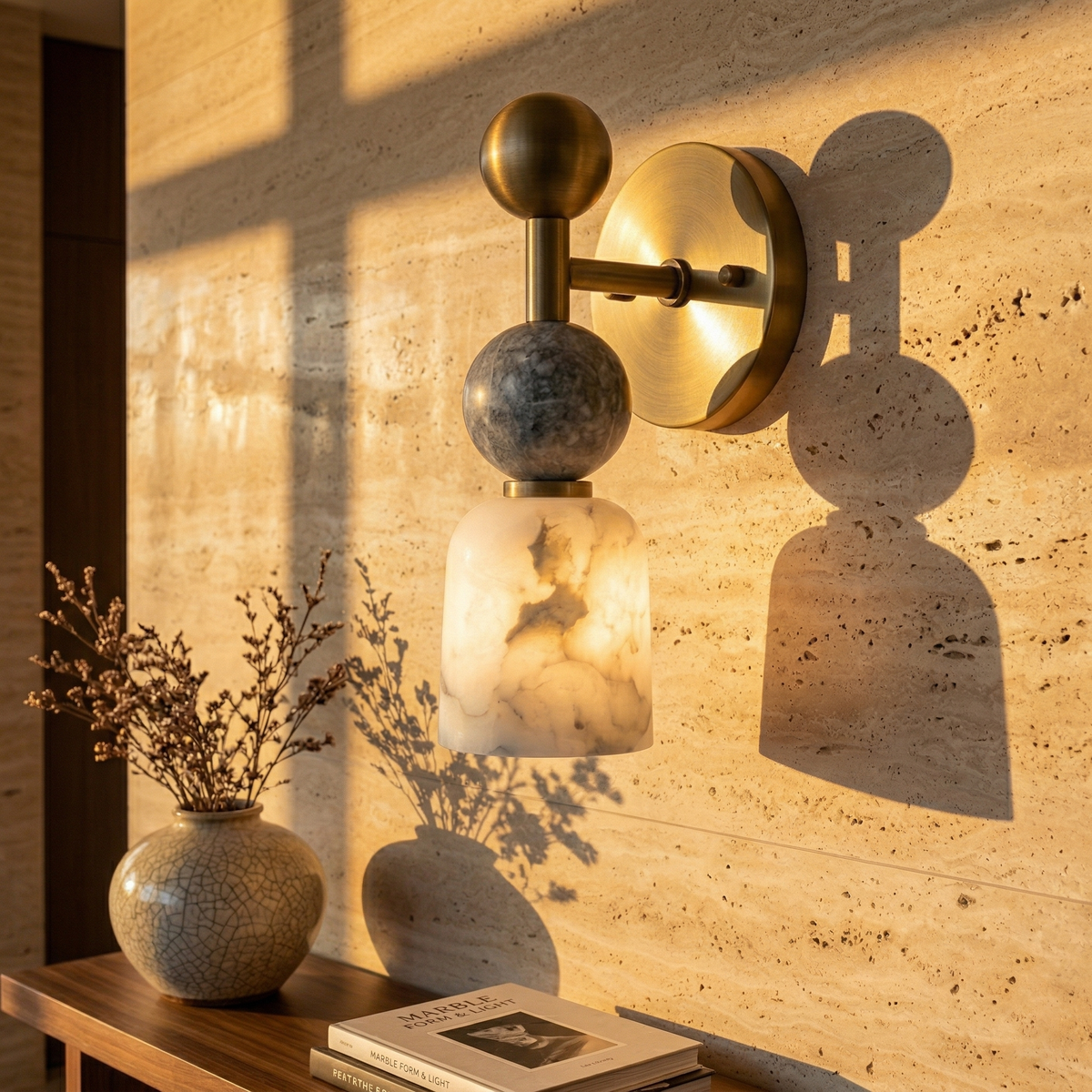 Serafin Alabaster Wall Lamp