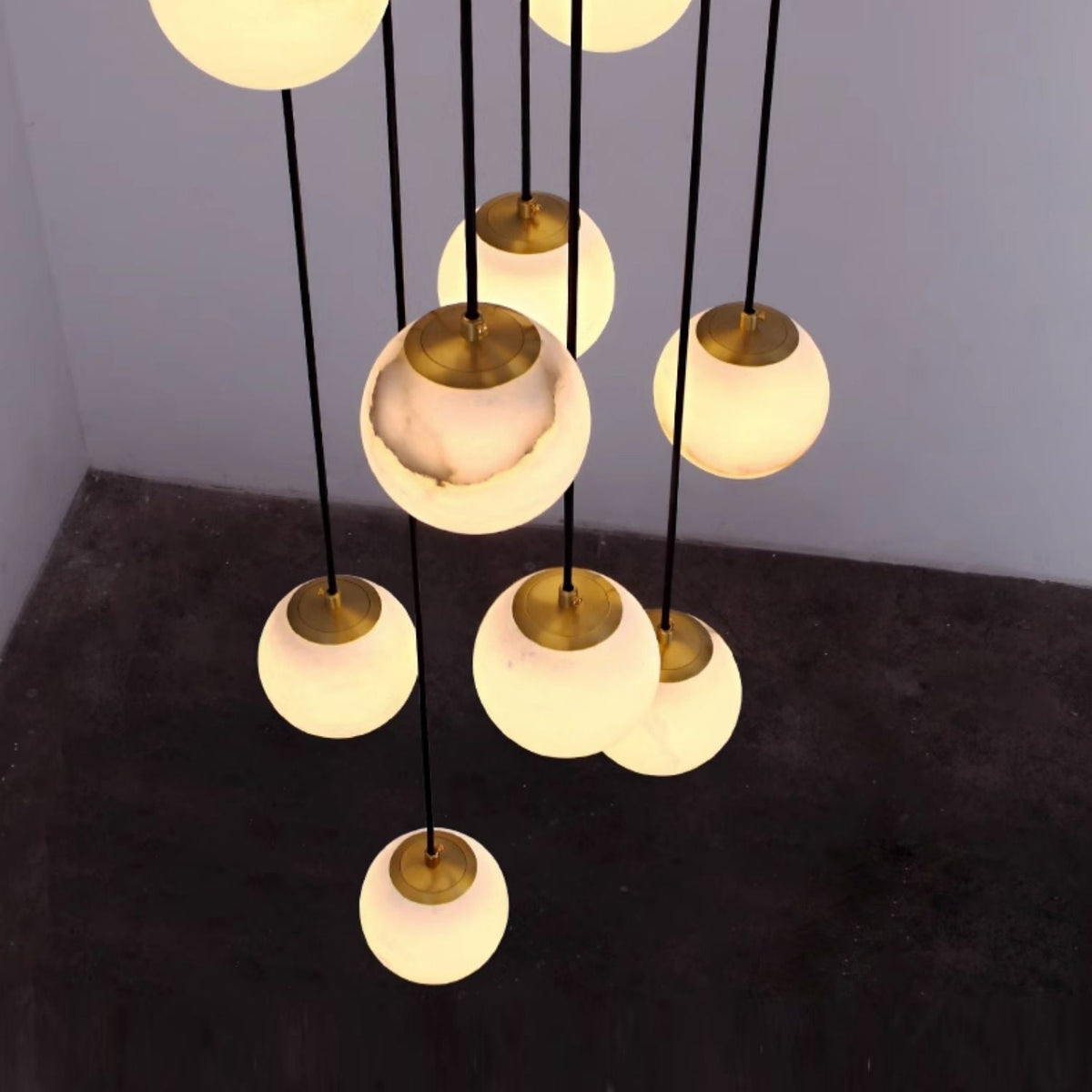 Taren Alabaster Chandelier Balls Cluster