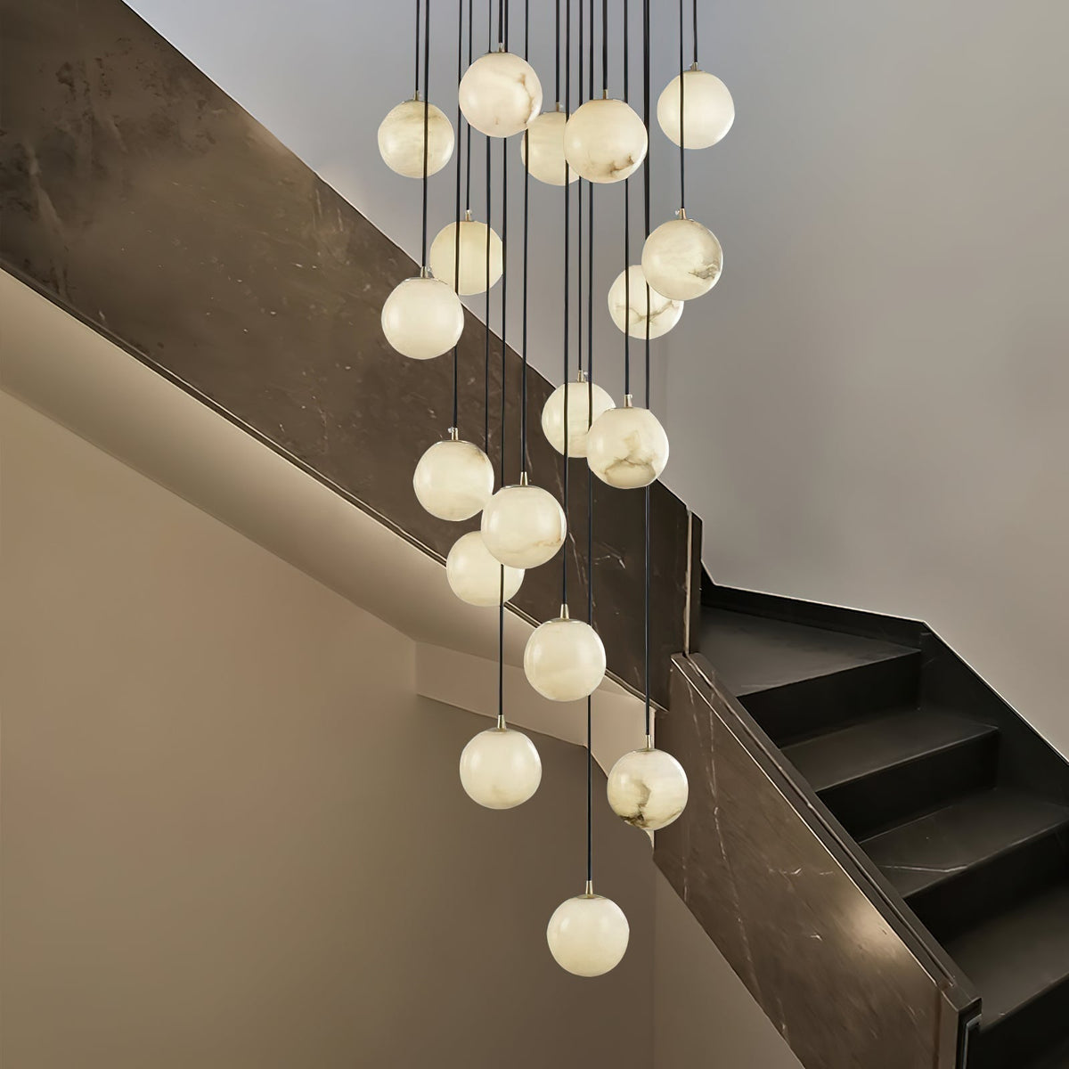 Taren Alabaster Chandelier Balls Cluster