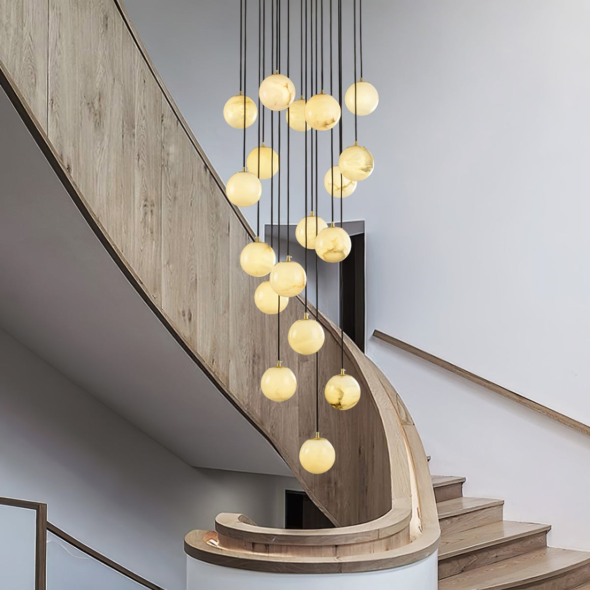 Taren Alabaster Chandelier Balls Cluster