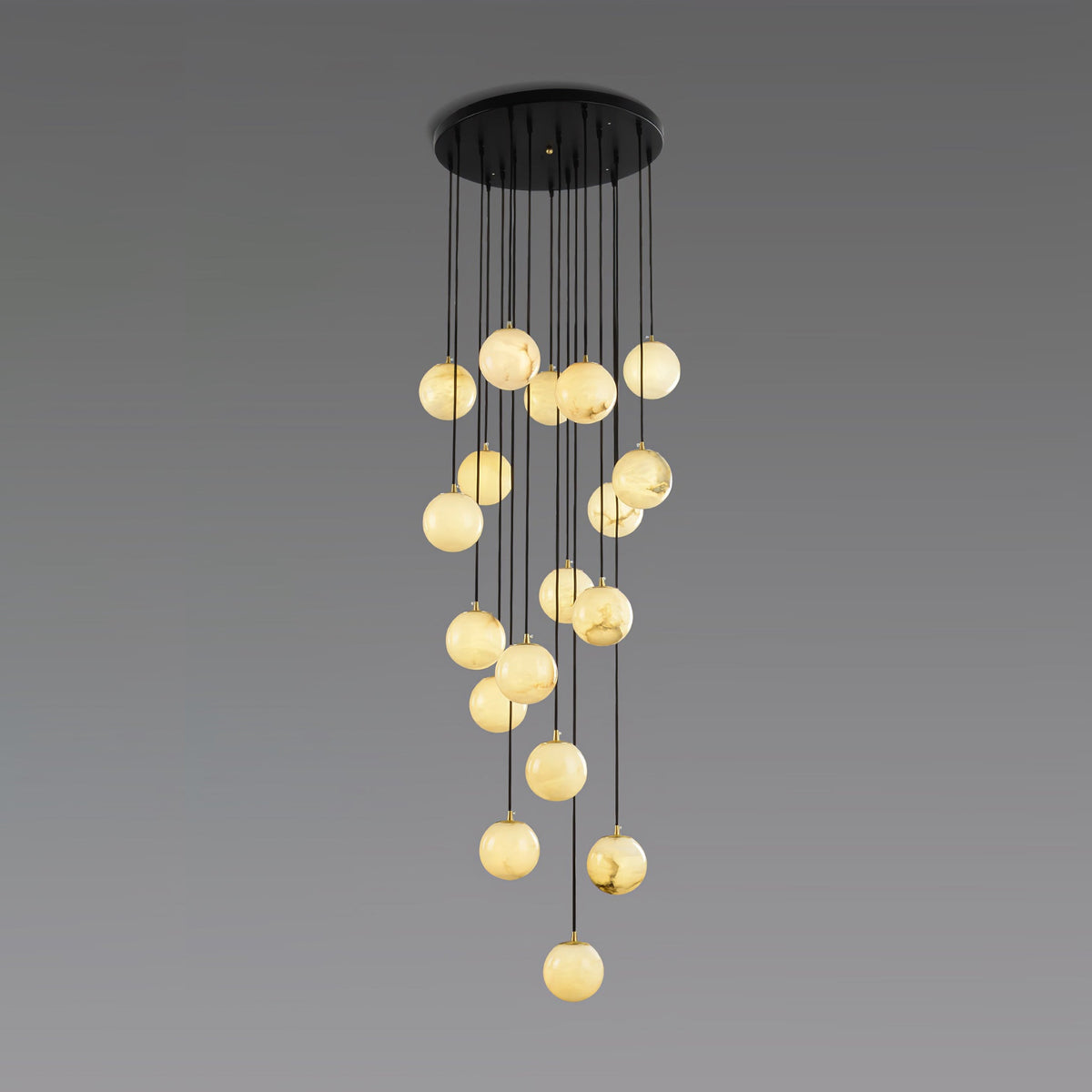 Taren Alabaster Chandelier Balls Cluster