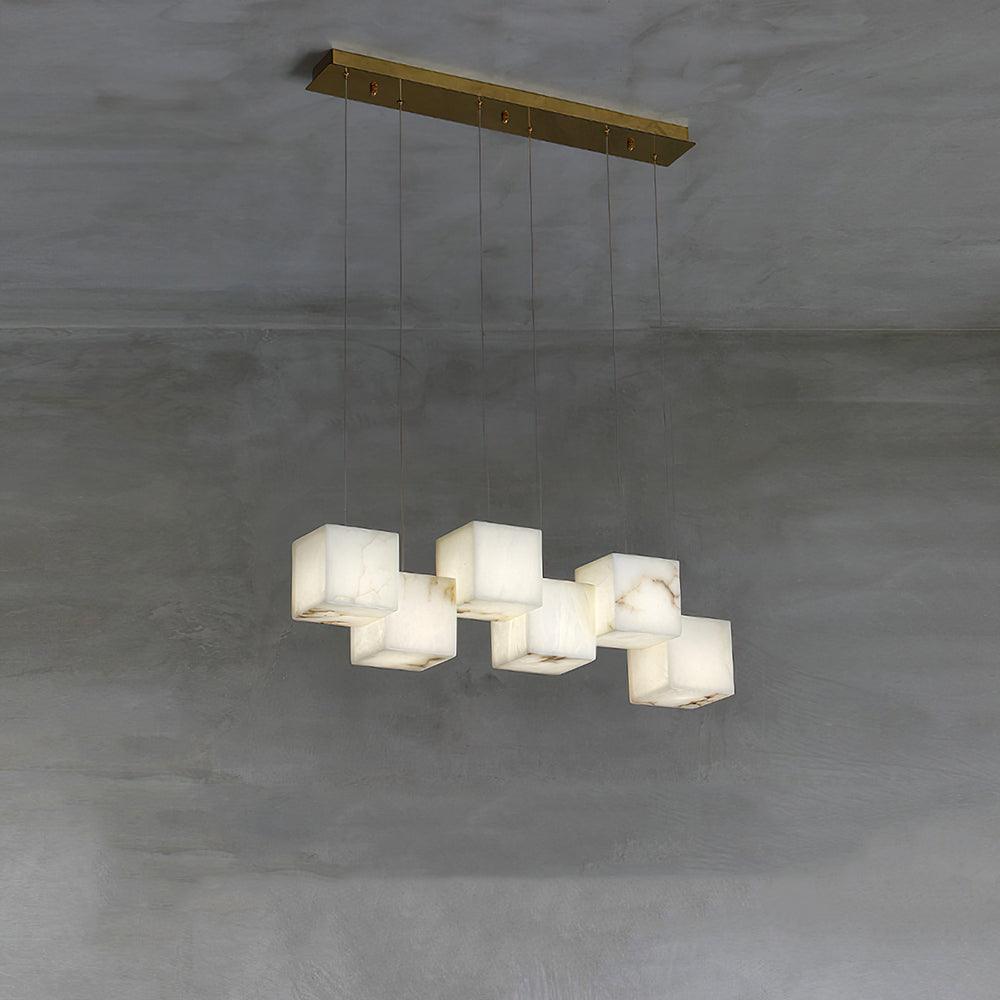 Eurraeel Alabaster Spiral Chandelier