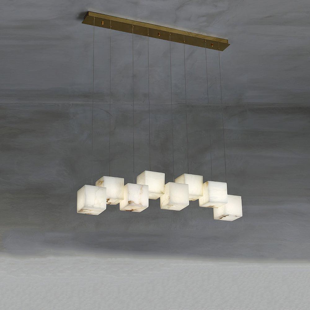 Eurraeel Alabaster Spiral Chandelier