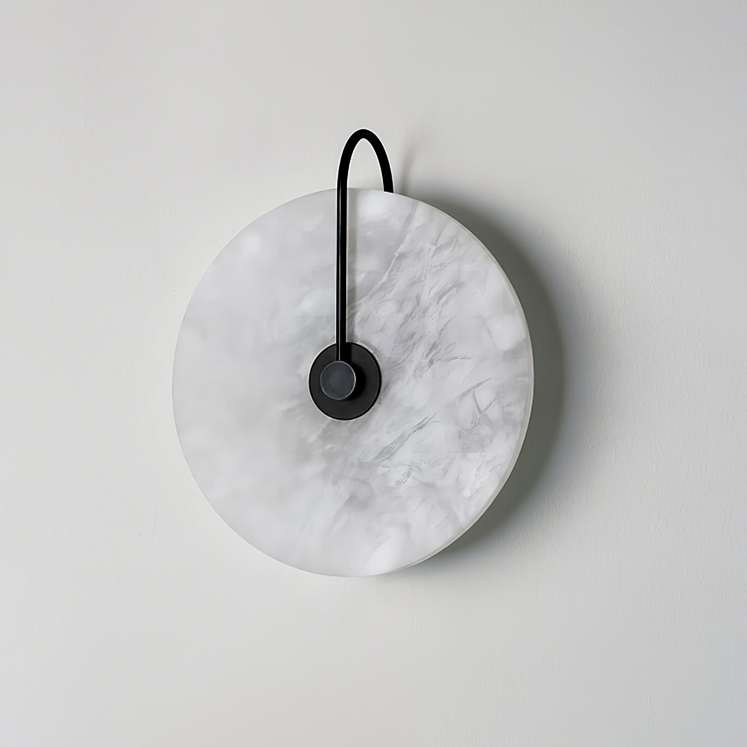 Kristy Alabaster LED Wall Lamp Round Iconic Circular
