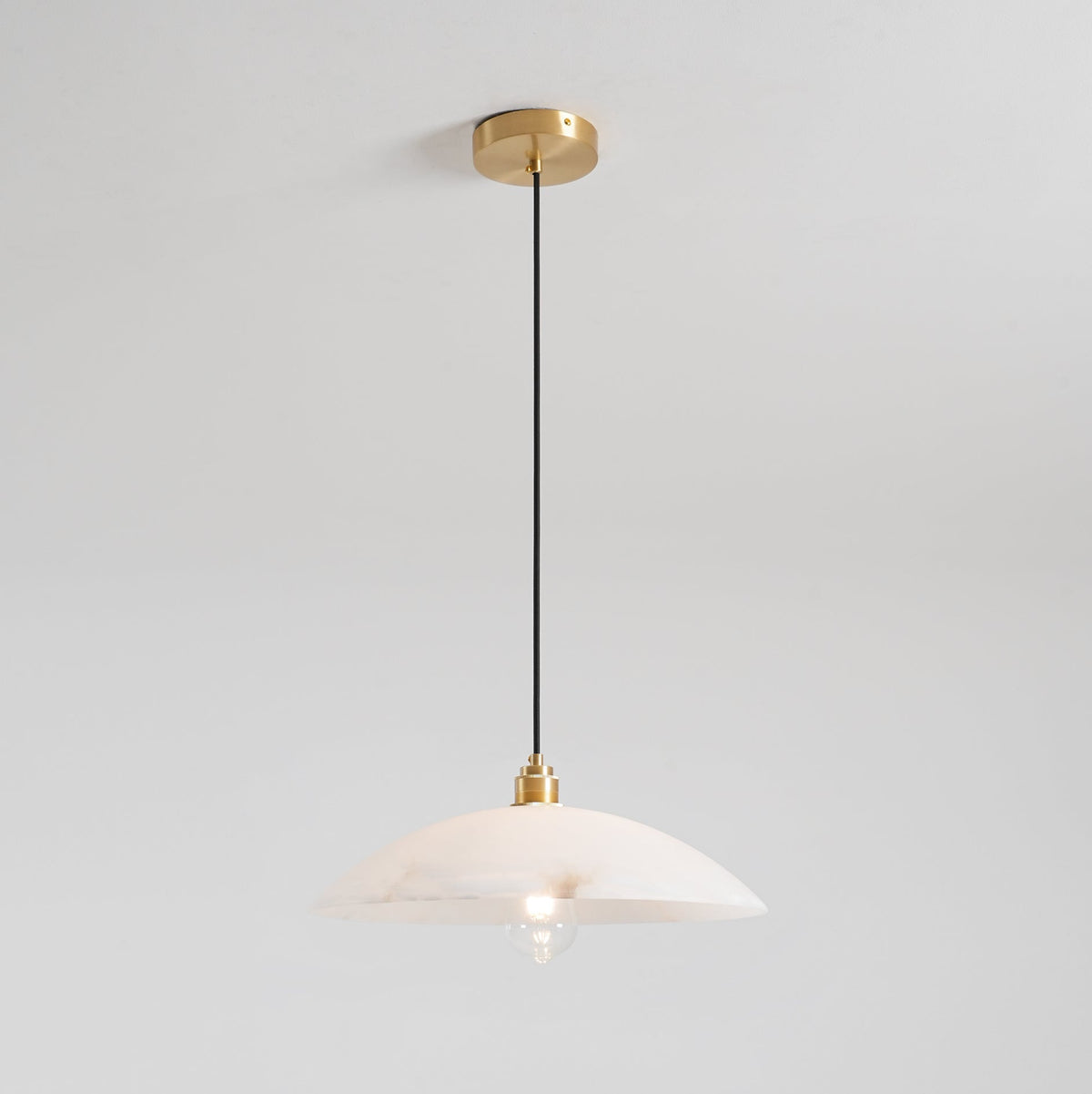 Warenol Minimalist Alabaster Pendant Light