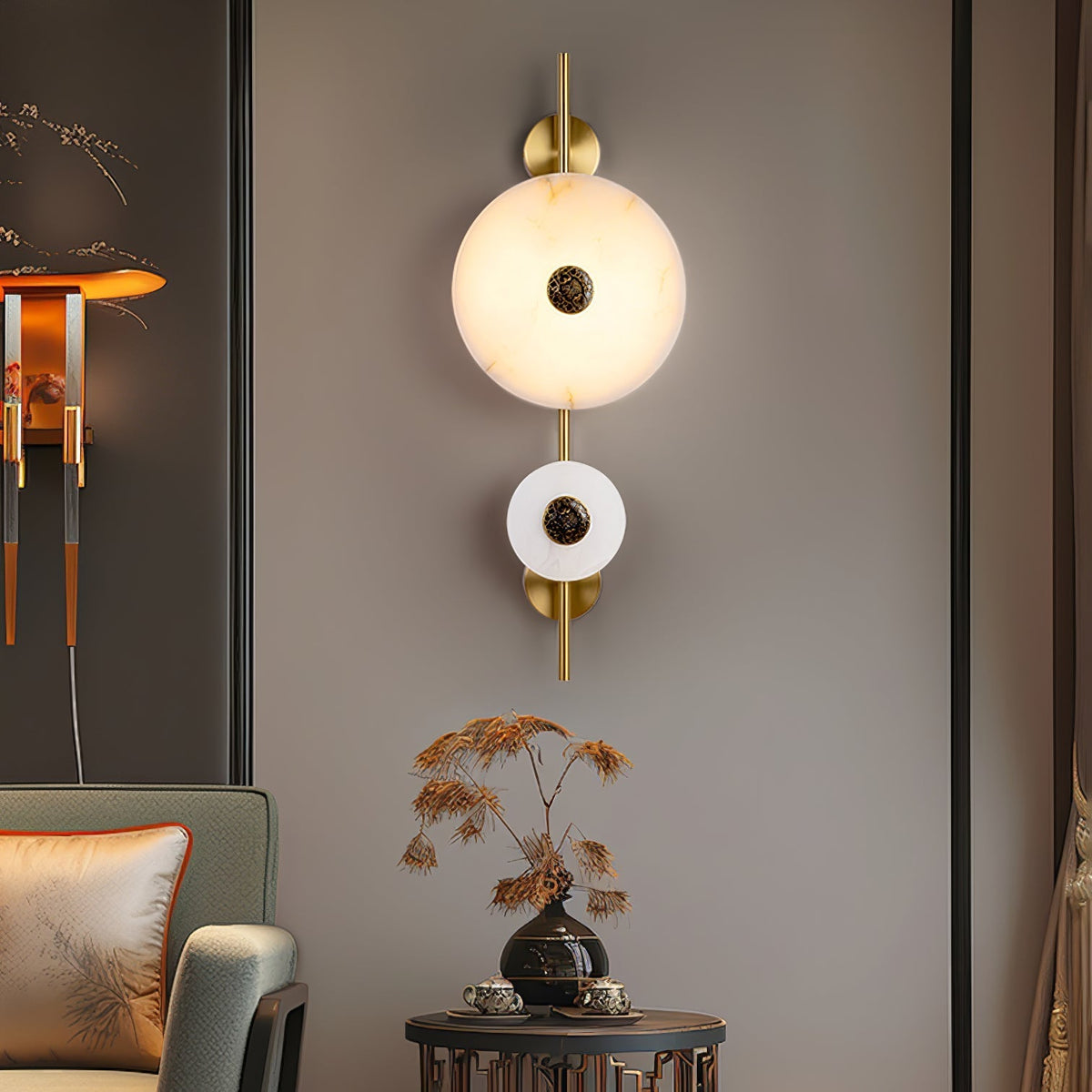 Evadne Alabaster Wall Lamp