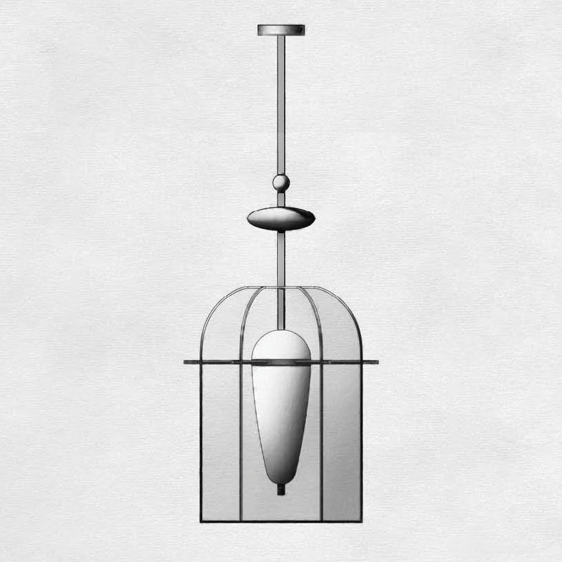 Marquessé Alabaster Embroidered Pendant Lamp