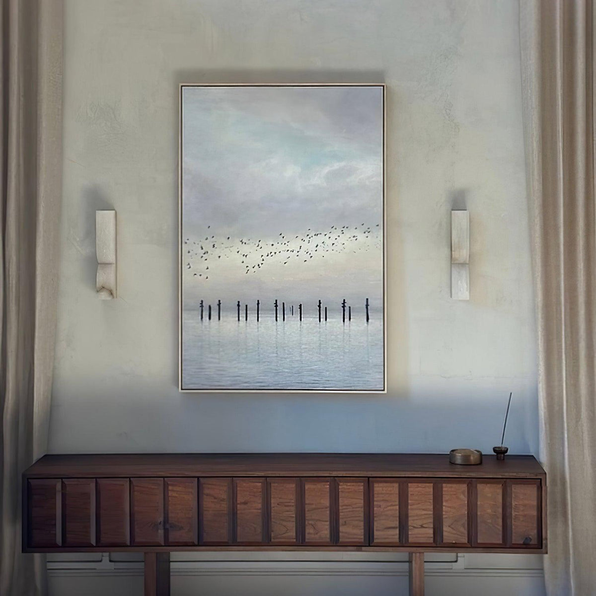 Niveelle Alabaster Rectangular Wall Lamp