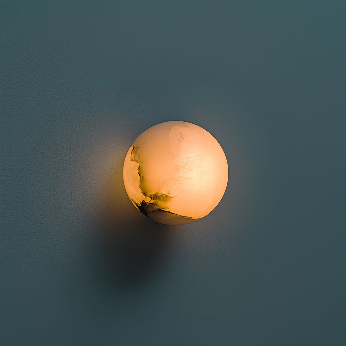 Jadugen Alabaster Mini Orb Wall Lamp