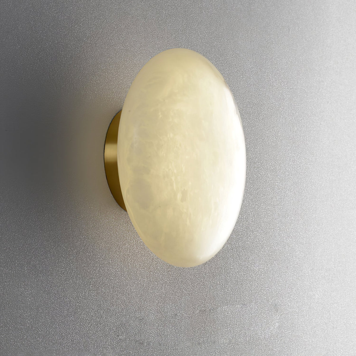 Vanorara Minimalist Alabaster Flush Mount Light