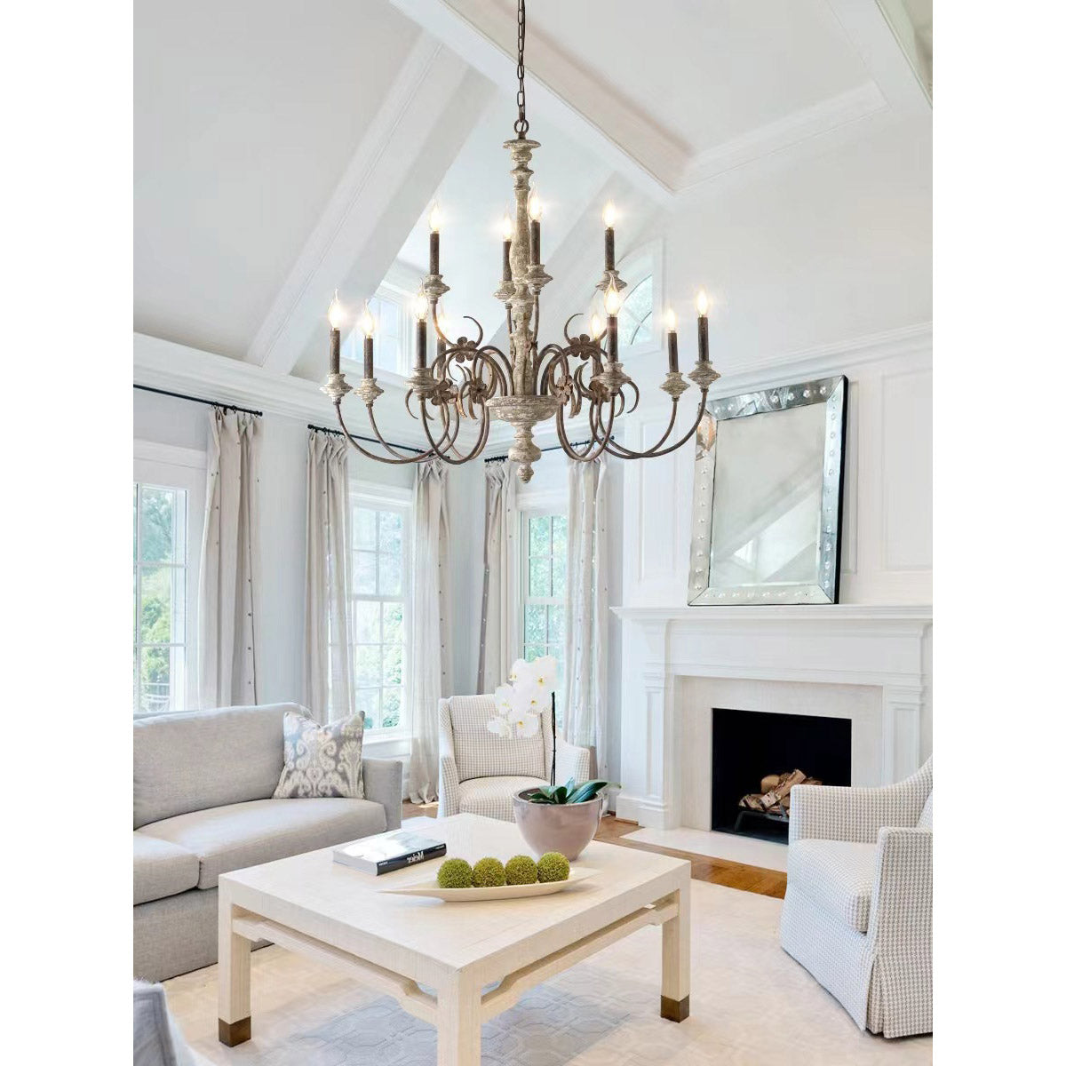 Waegnuvyn Traditional Candle  Metal Chandelier
