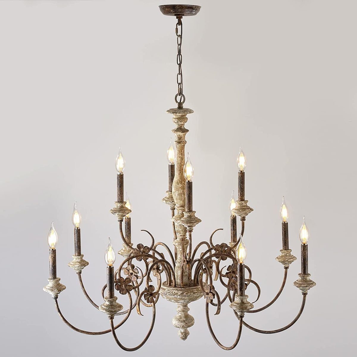 Waegnuvyn Traditional Candle  Metal Chandelier