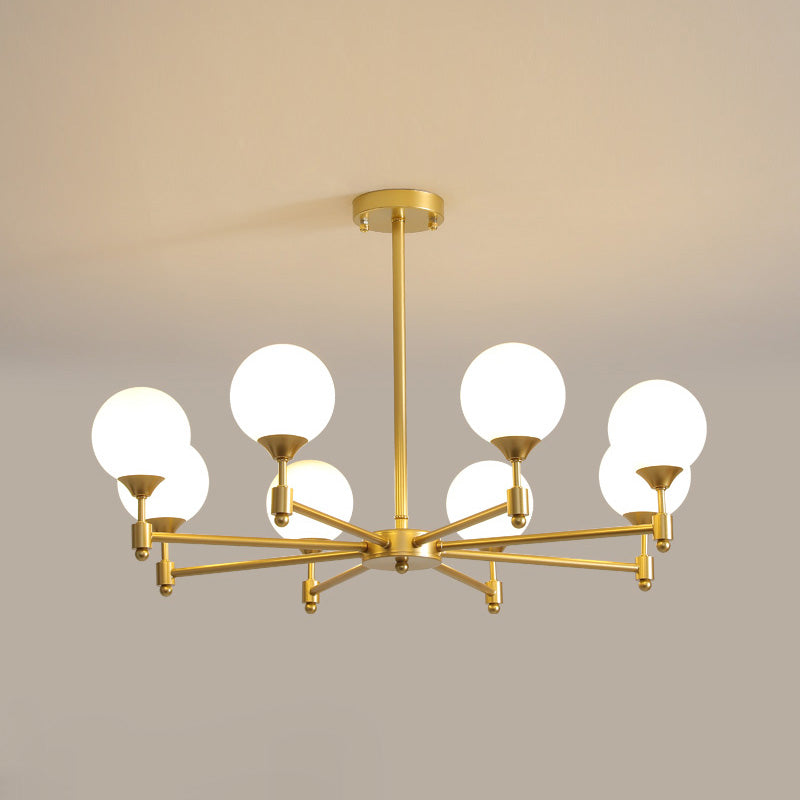 Vatnuvyi Minimalist Globe Glass Chandelier