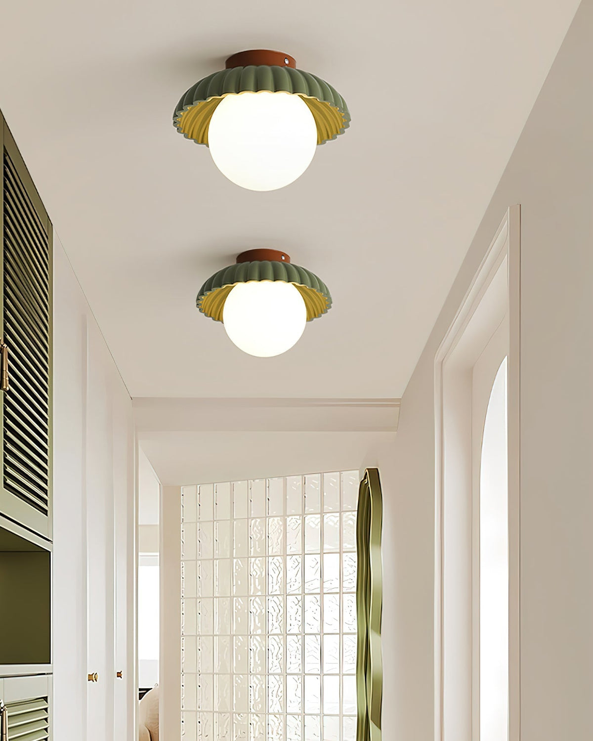 Tegatik Glow Flush Mount Ceiling Light