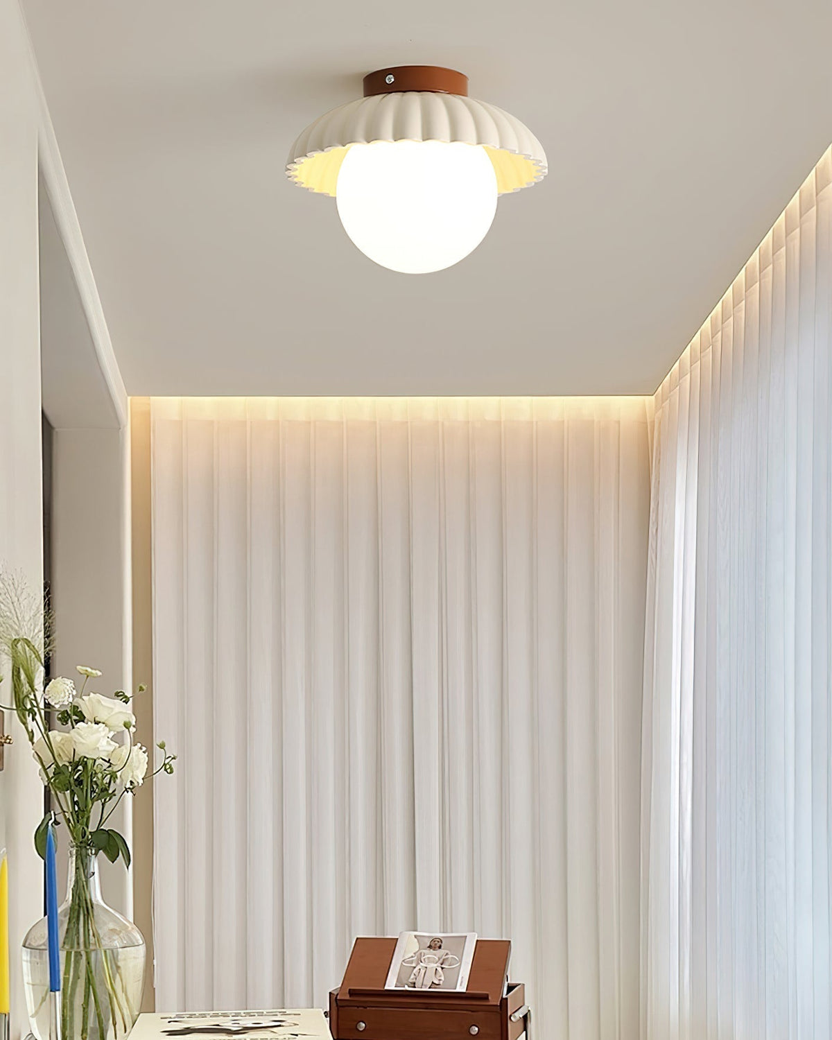 Tegatik Glow Flush Mount Ceiling Light