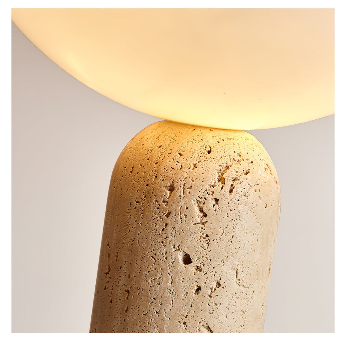 Tion  Travertine  Table Lamp