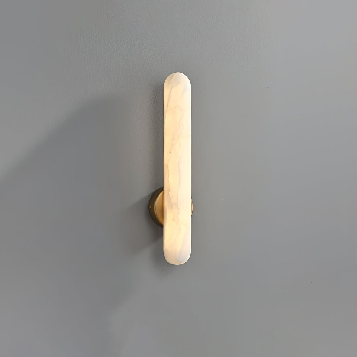 Elvenira Cylindrical Alabaster Wall Light