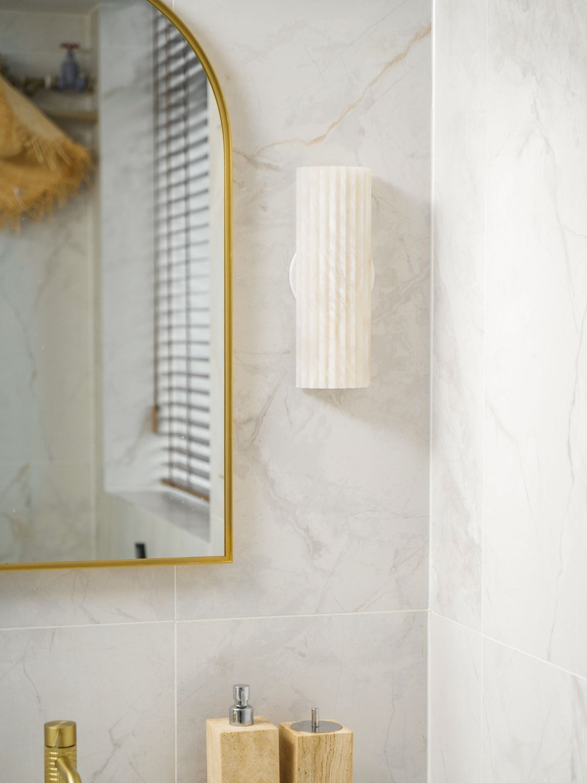 Orvian Wall Lamp Alabaster Minimalist