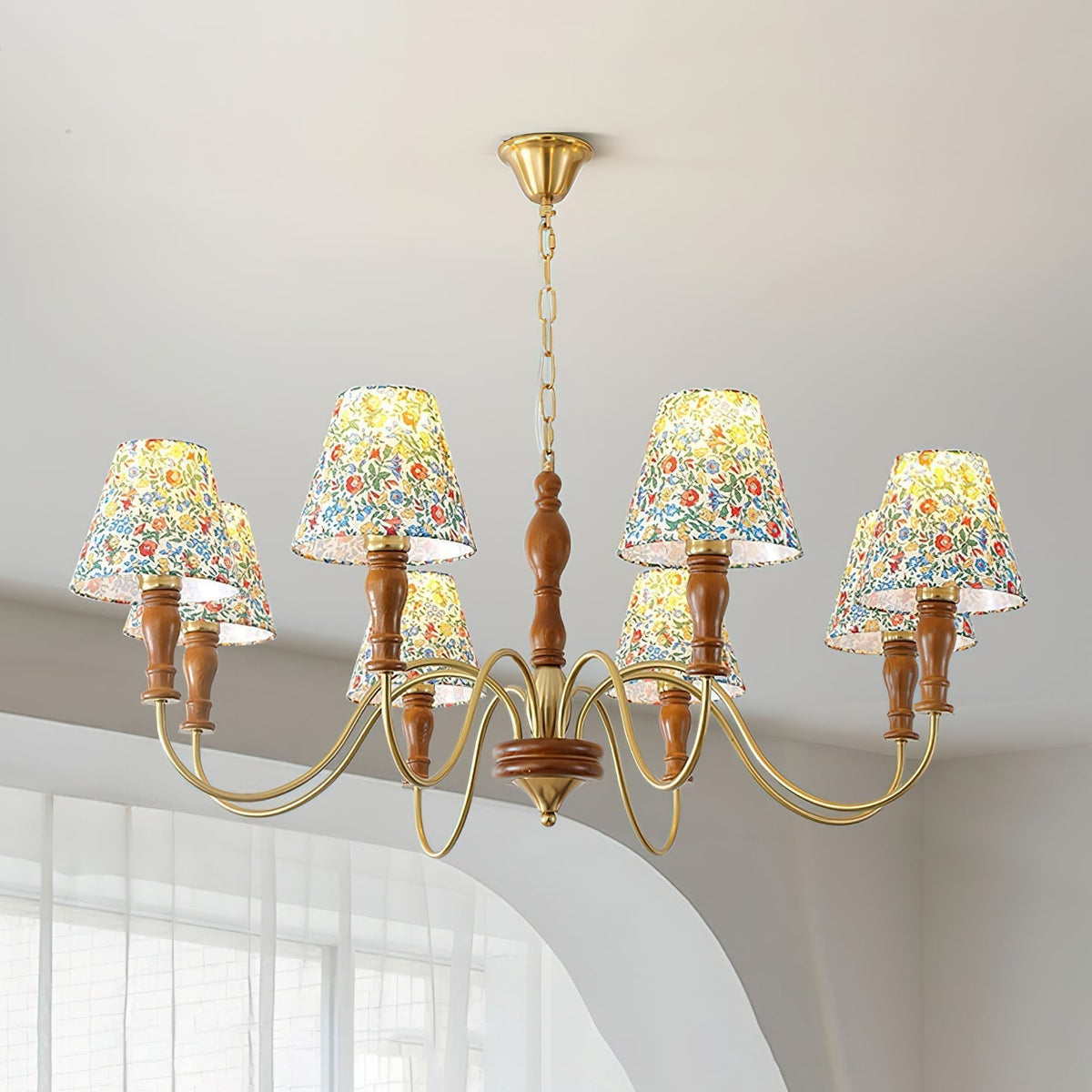 Cavivuk Chandelier Flower Fabric