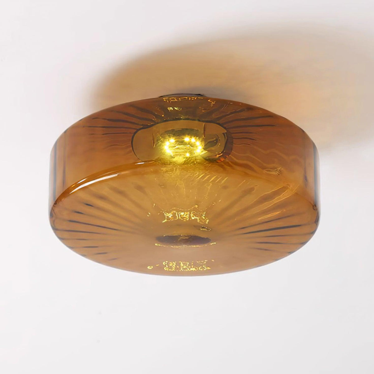 Zaboron Amber Glass Ceiling Light
