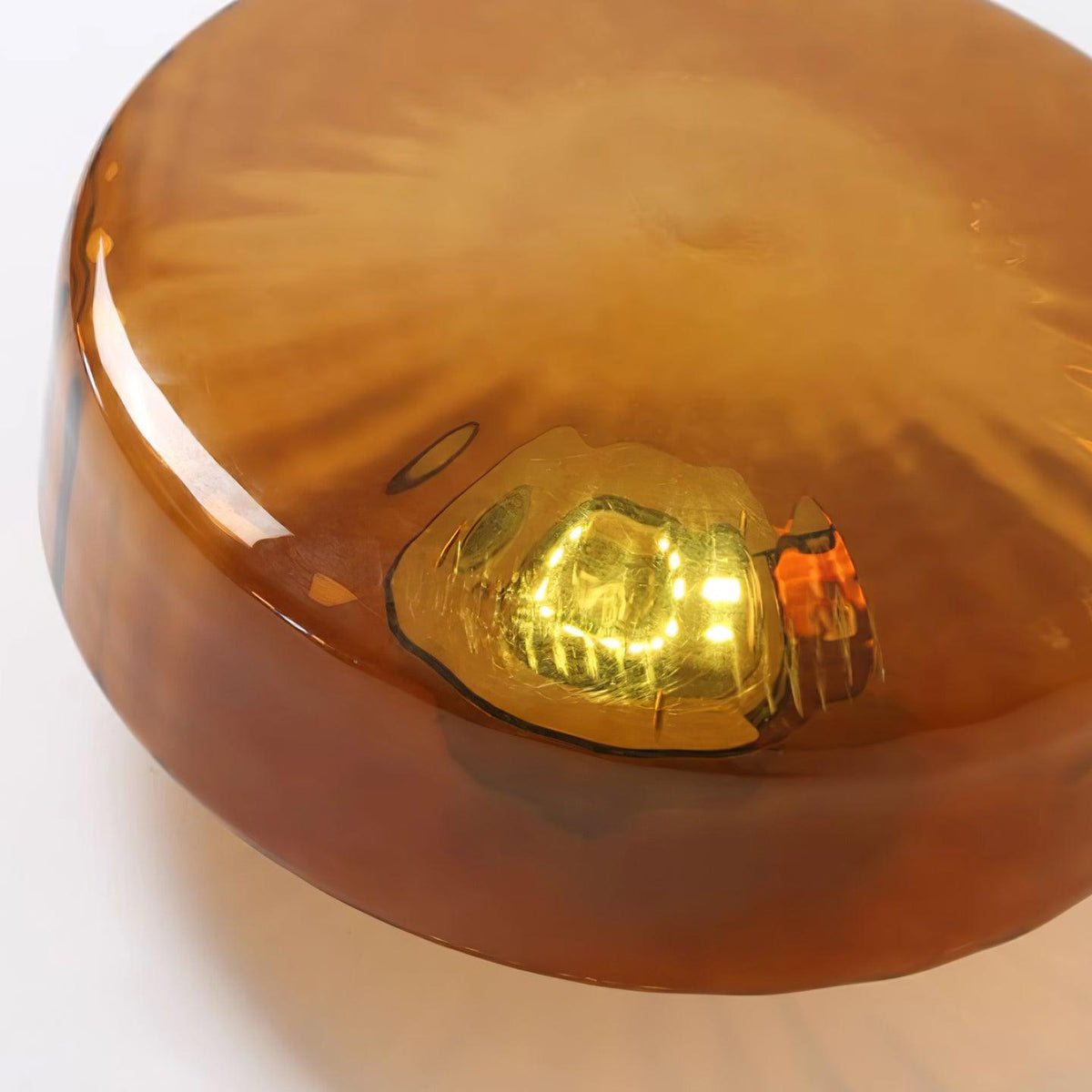 Zaboron Amber Glass Ceiling Light