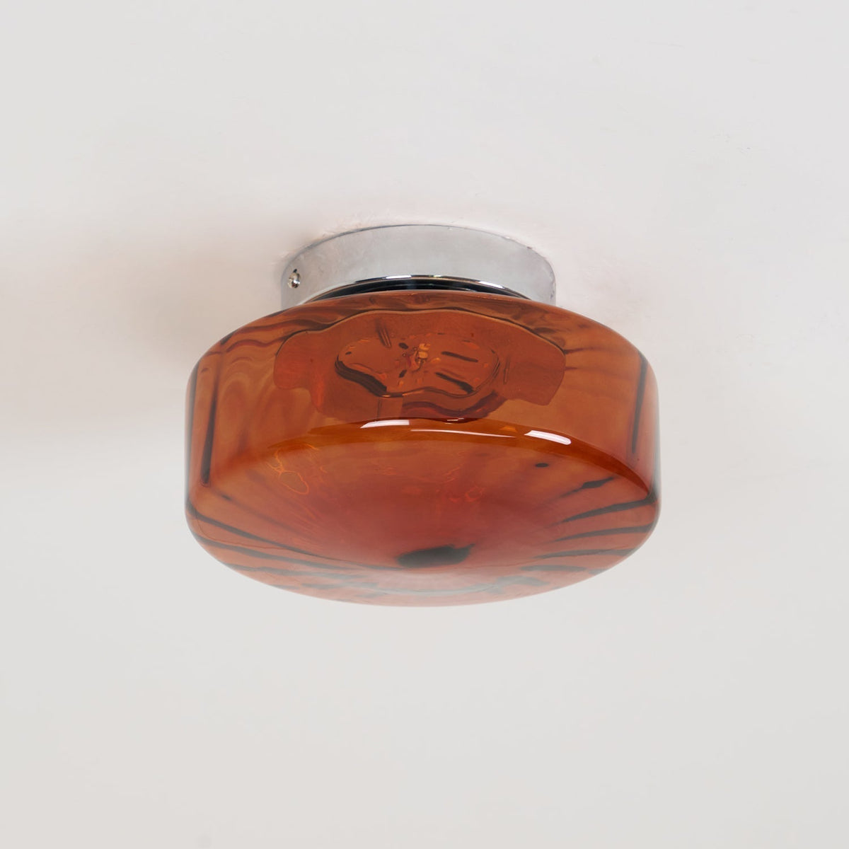Zaboron Amber Glass Ceiling Light