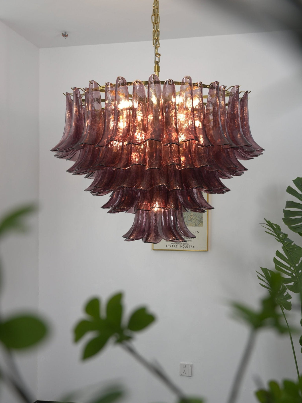 Amethyst Bloom Chandelier