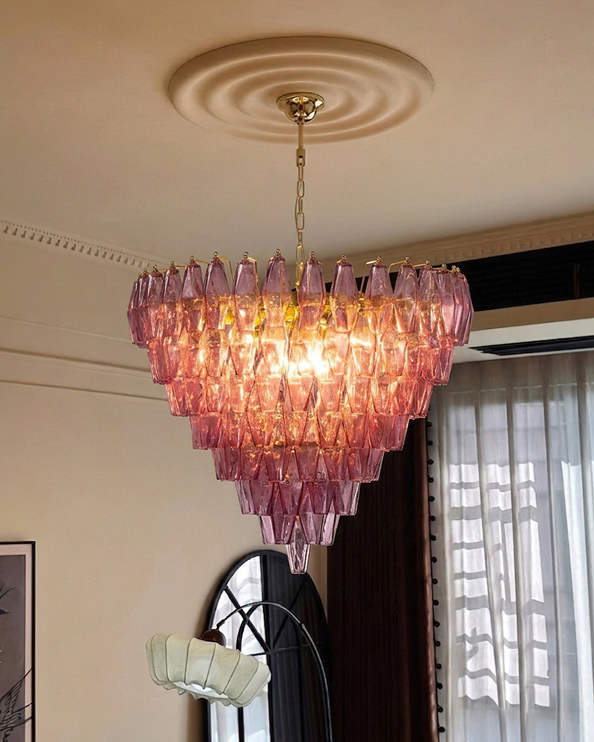 Rosalique Glass Chandelier