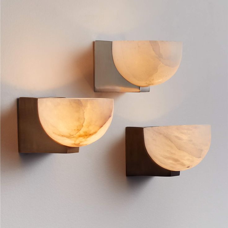 Ando Minimalist Alabaster Wall Lamp