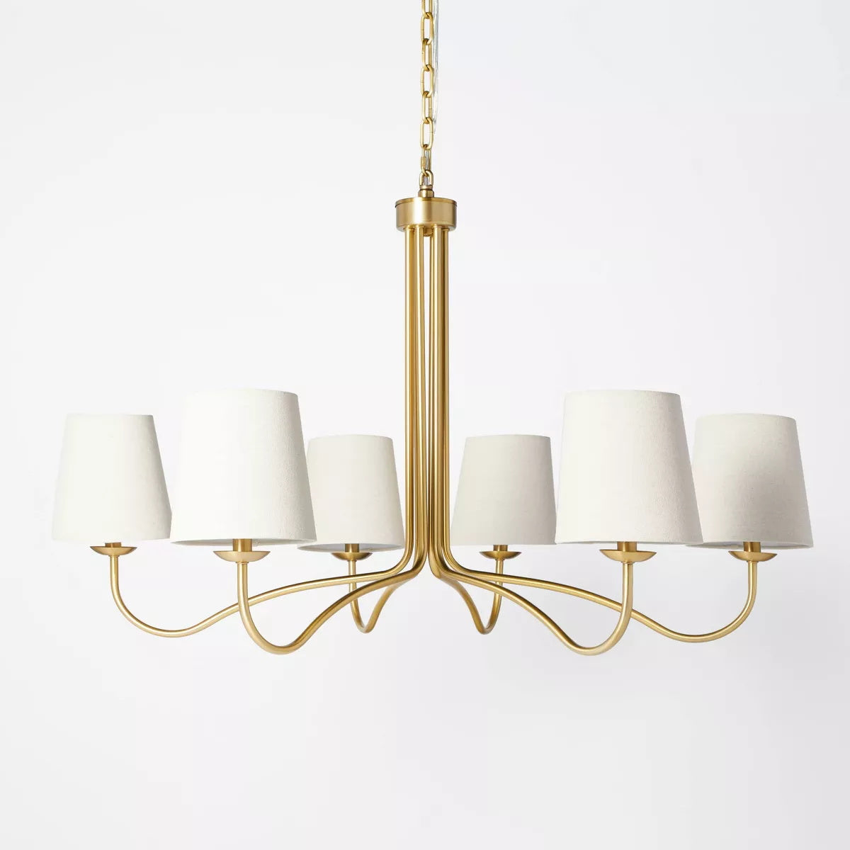 Kvennuvyn Modern Minimalist Metal Fabric Chandelier