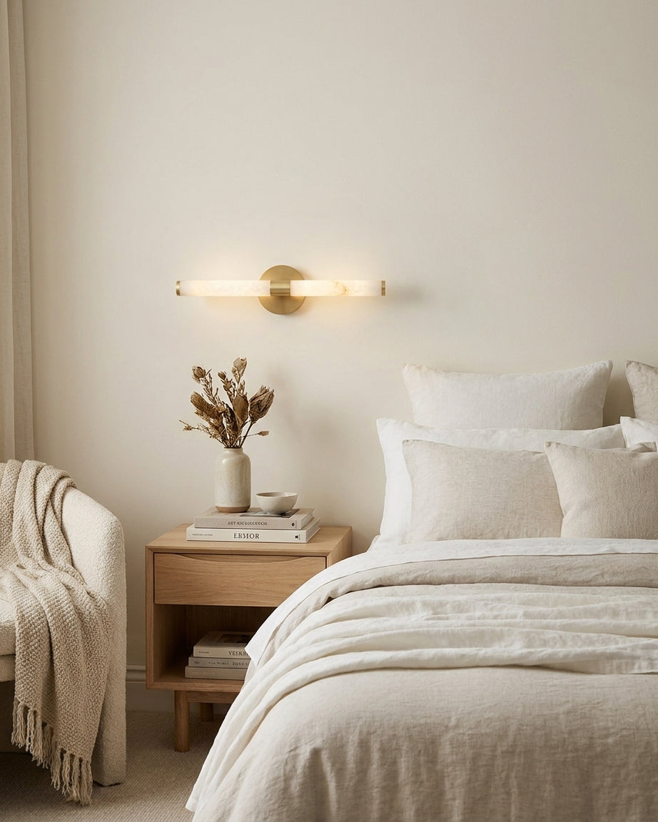 Alboise Picture Alabaster Wall Sconce