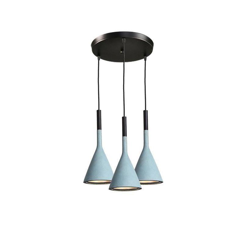 Nixor Pendant Lamp Concrete Conical Industrial