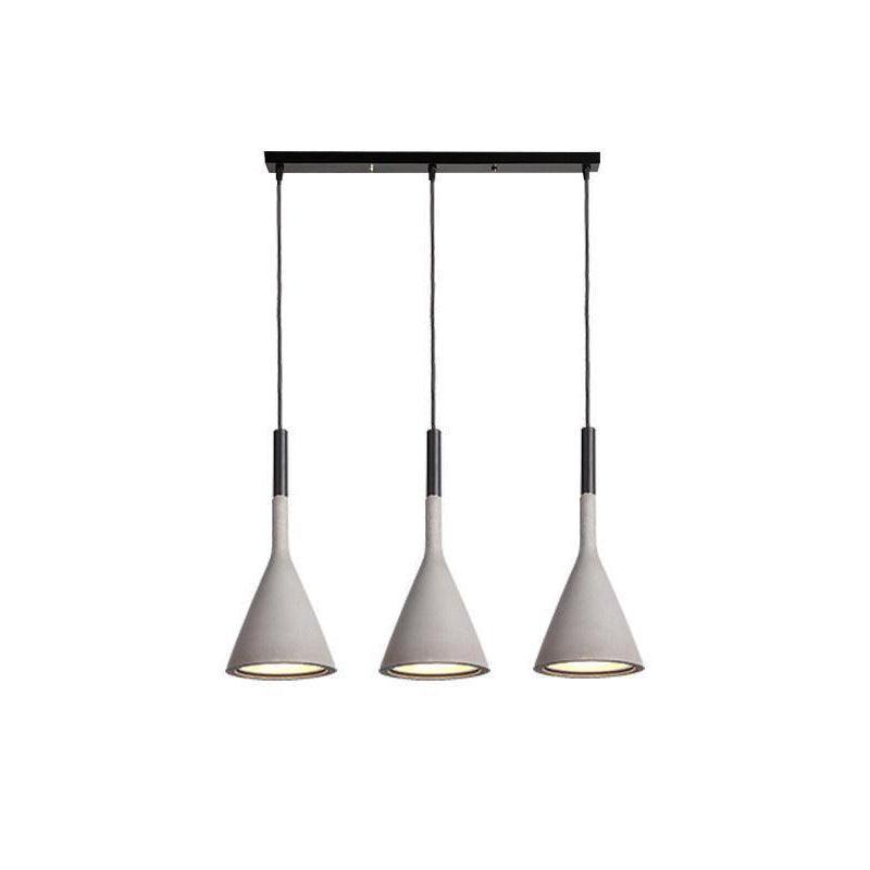 Nixor Pendant Lamp Concrete Conical Industrial