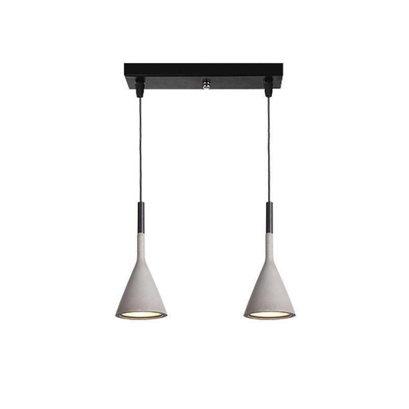 Nixor Pendant Lamp Concrete Conical Industrial