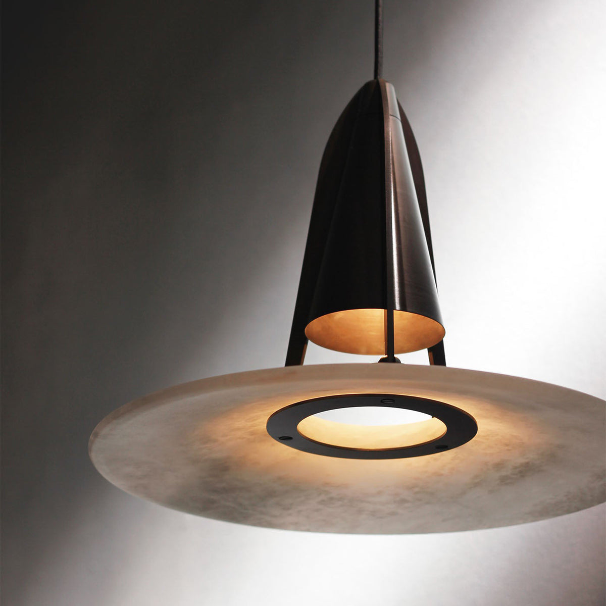 Halen Pendant Light Alabaster  Fusion