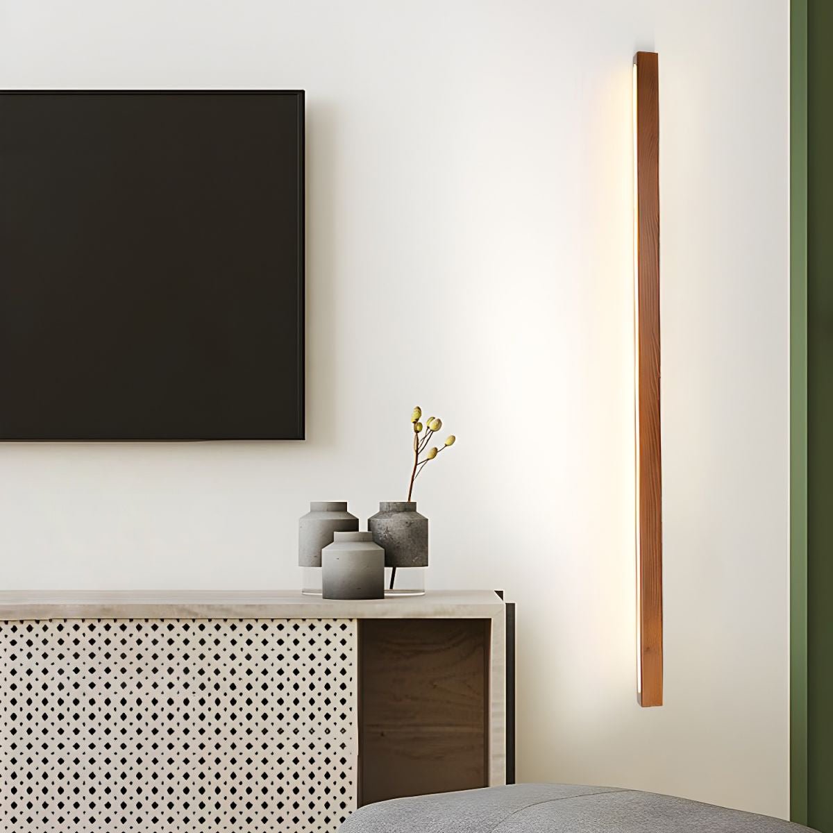 Elvivine Wall Light Wood Linear Minimalist LED
