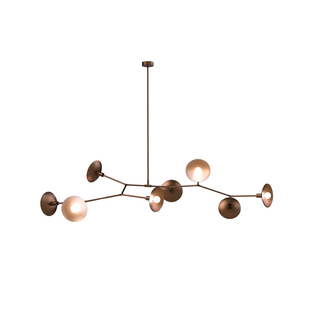 Tinduvyo Modern Minimalist Metal Glass Chandelier