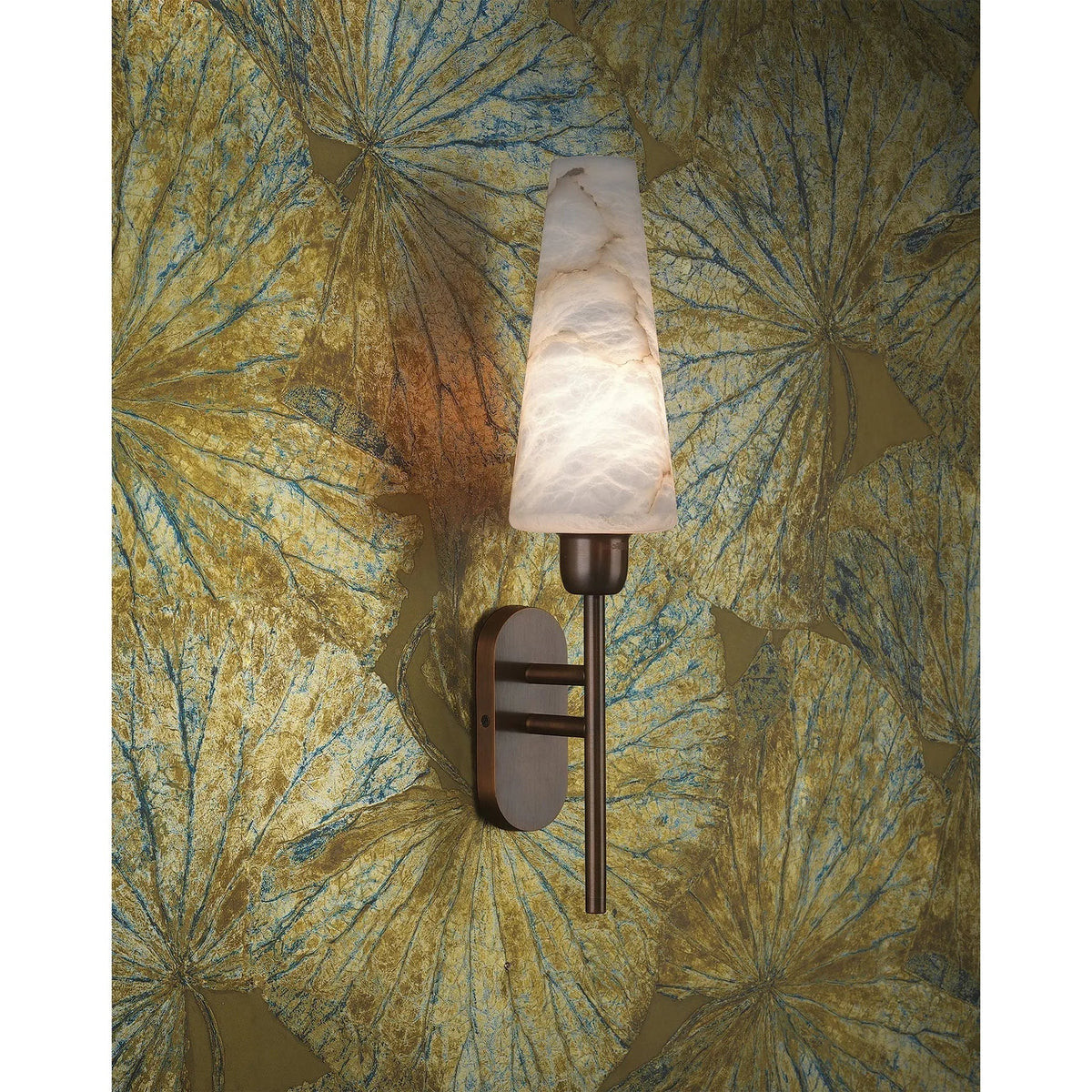 Arras Contemporary Alabaster Wall Lamp