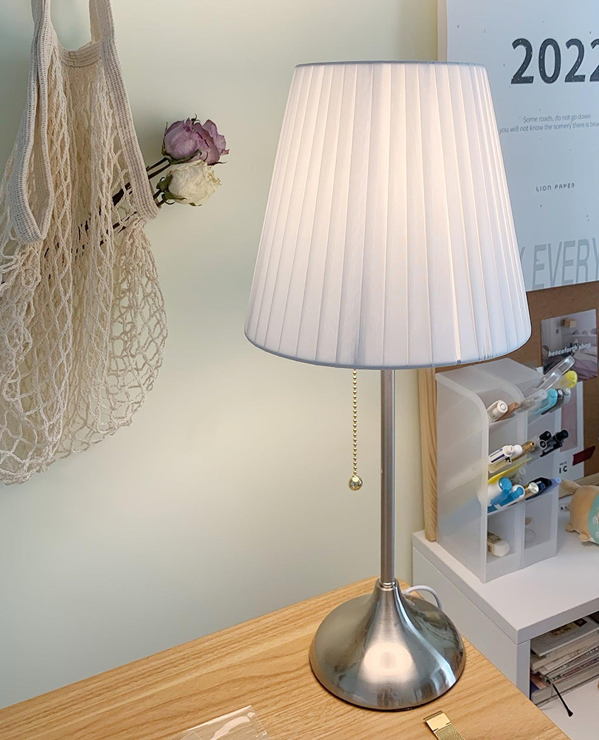 Simplicity  Pleated Fabric Table Lamp