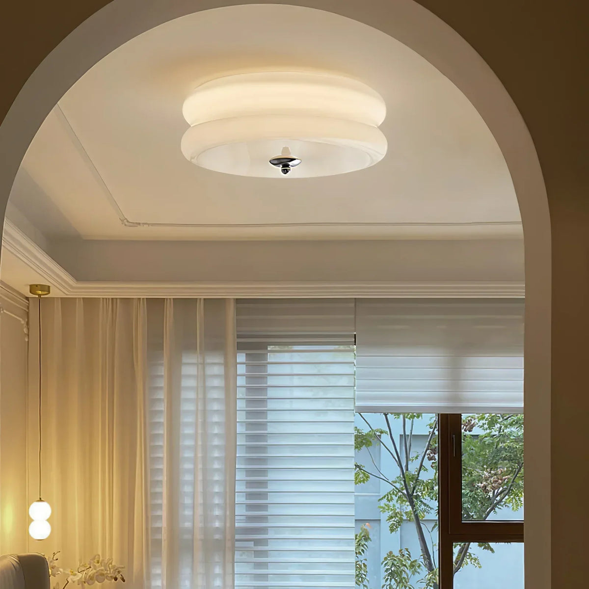 Jatabin Flush Mount Ceiling Light Two Layer