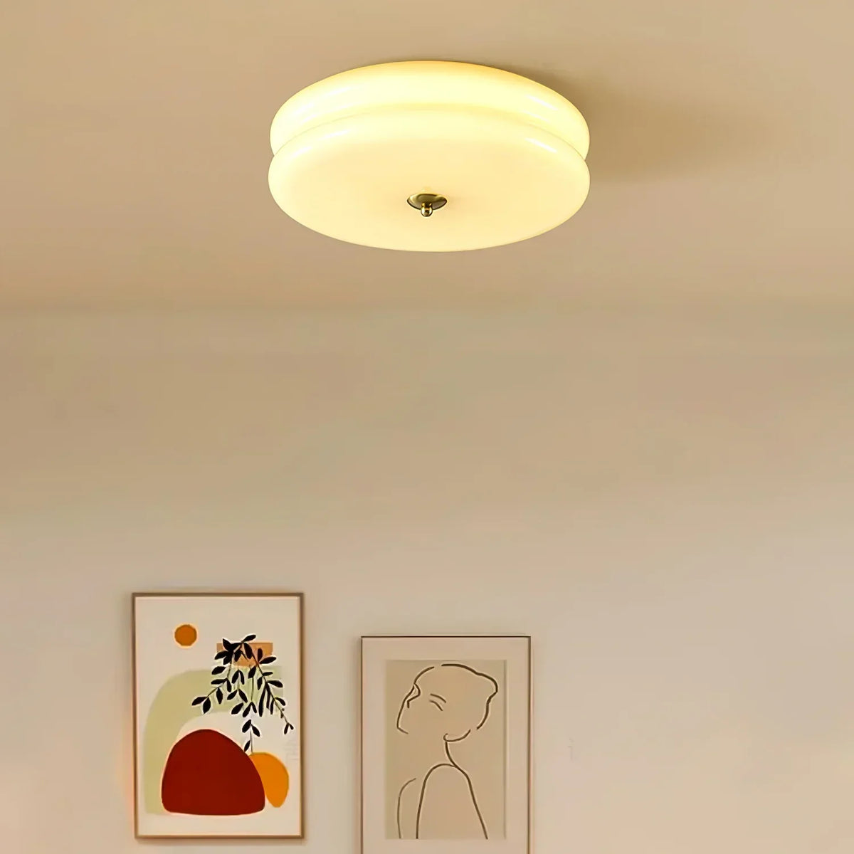 Jatabin Flush Mount Ceiling Light Two Layer