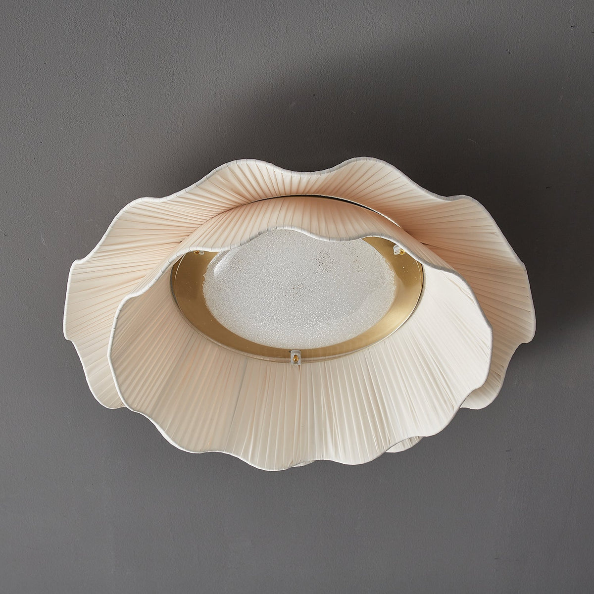 Rosebrook Fabric Wave Flush Mount Ceiling Light