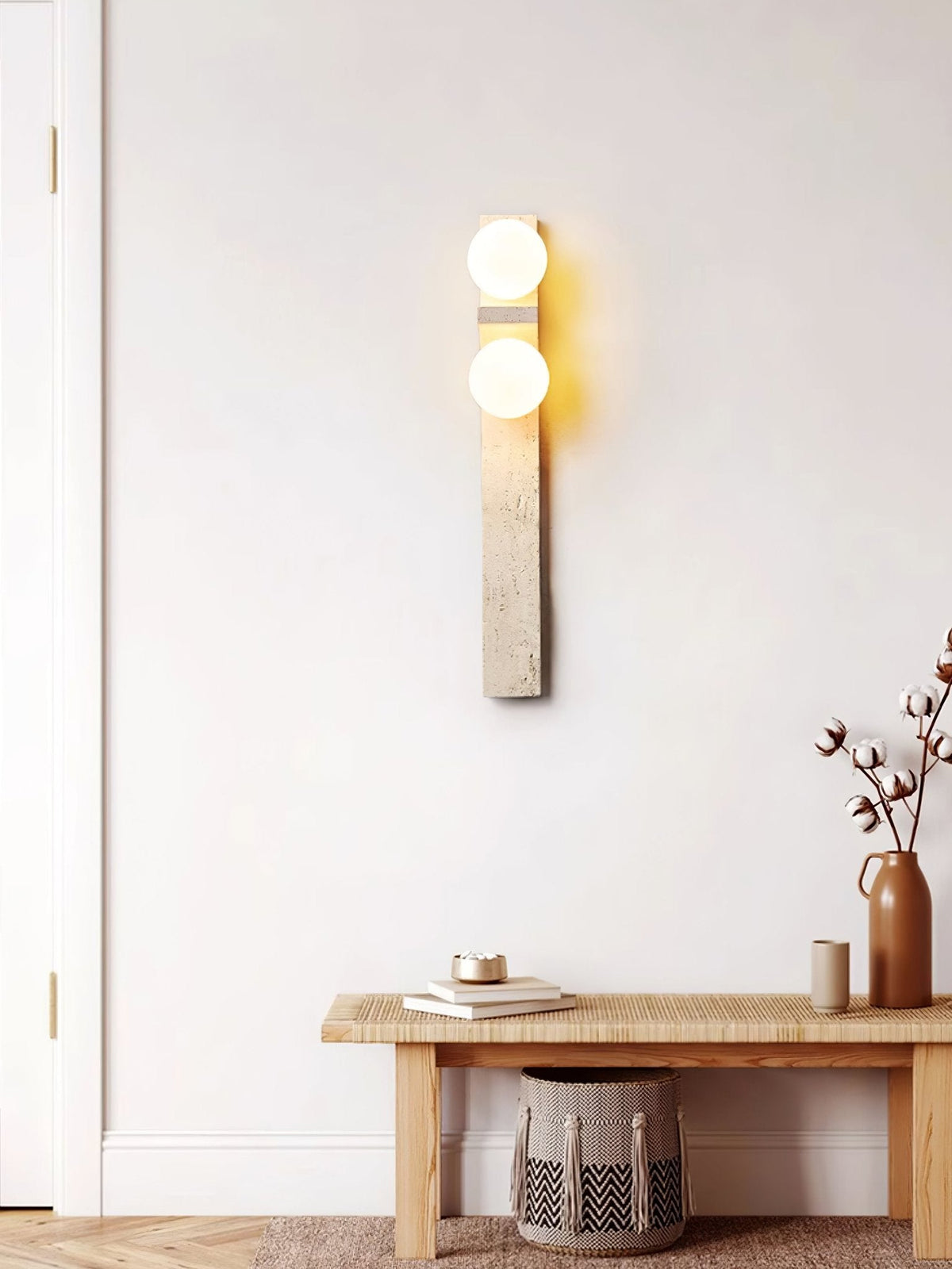 Cassiopeia Travertine Wall Light