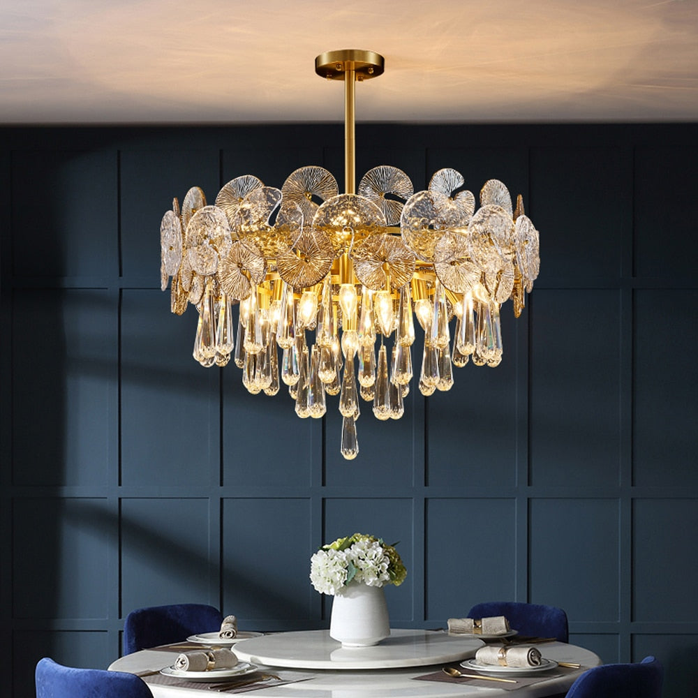 Caeluvyo Postmodern Luxury Elegance Crystal Chandelier
