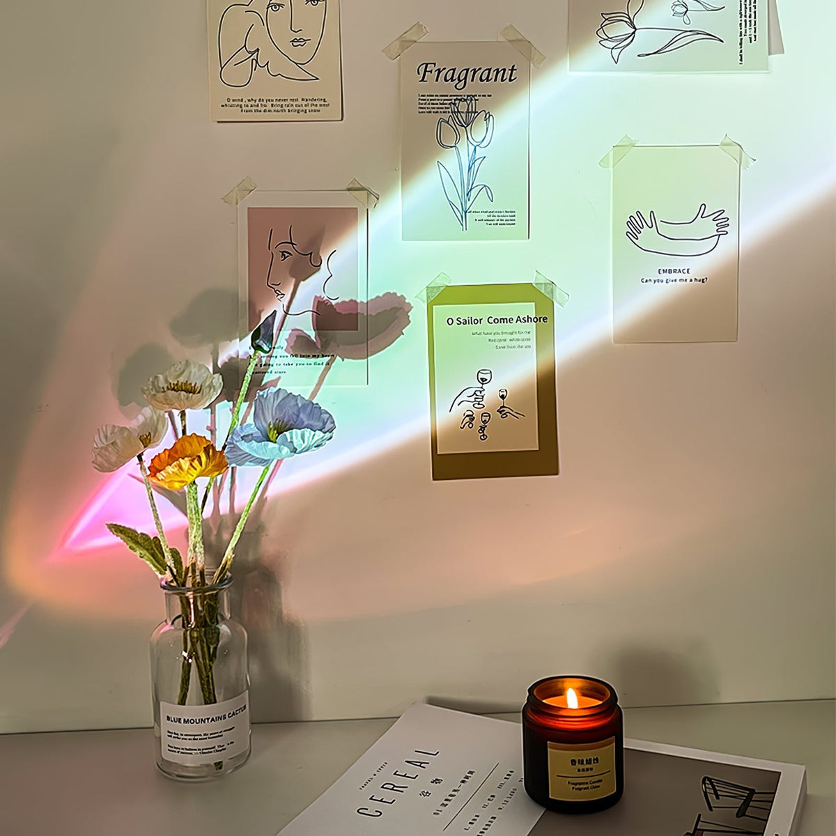 Solarece Crystal Minimalist Table Lamp
