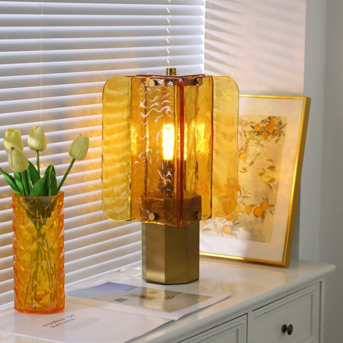 Yentix Glass Table Lamp