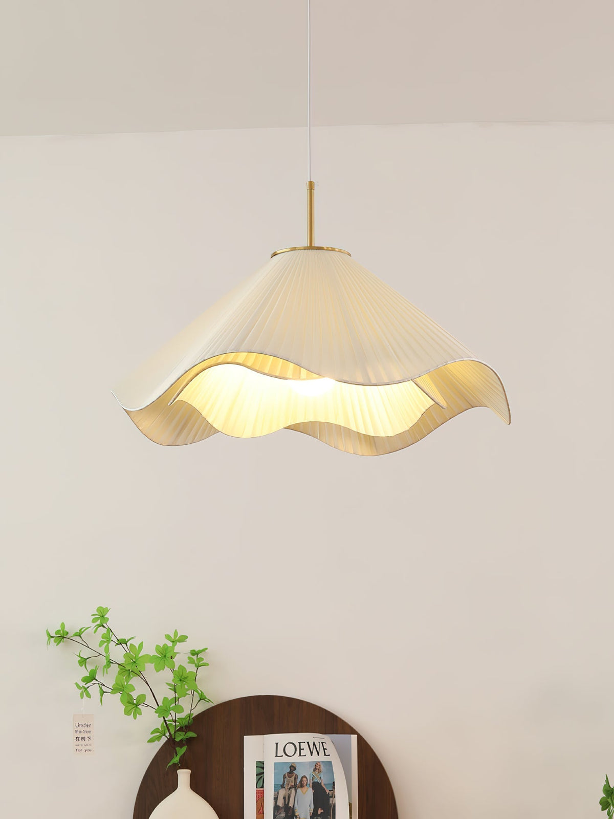 Drift Minimalist Fabric Pendant Light