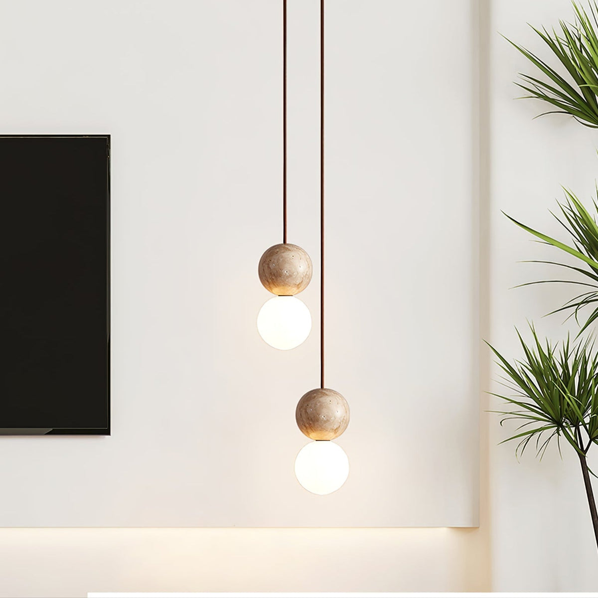 Serinelle Travertine Pendant Light