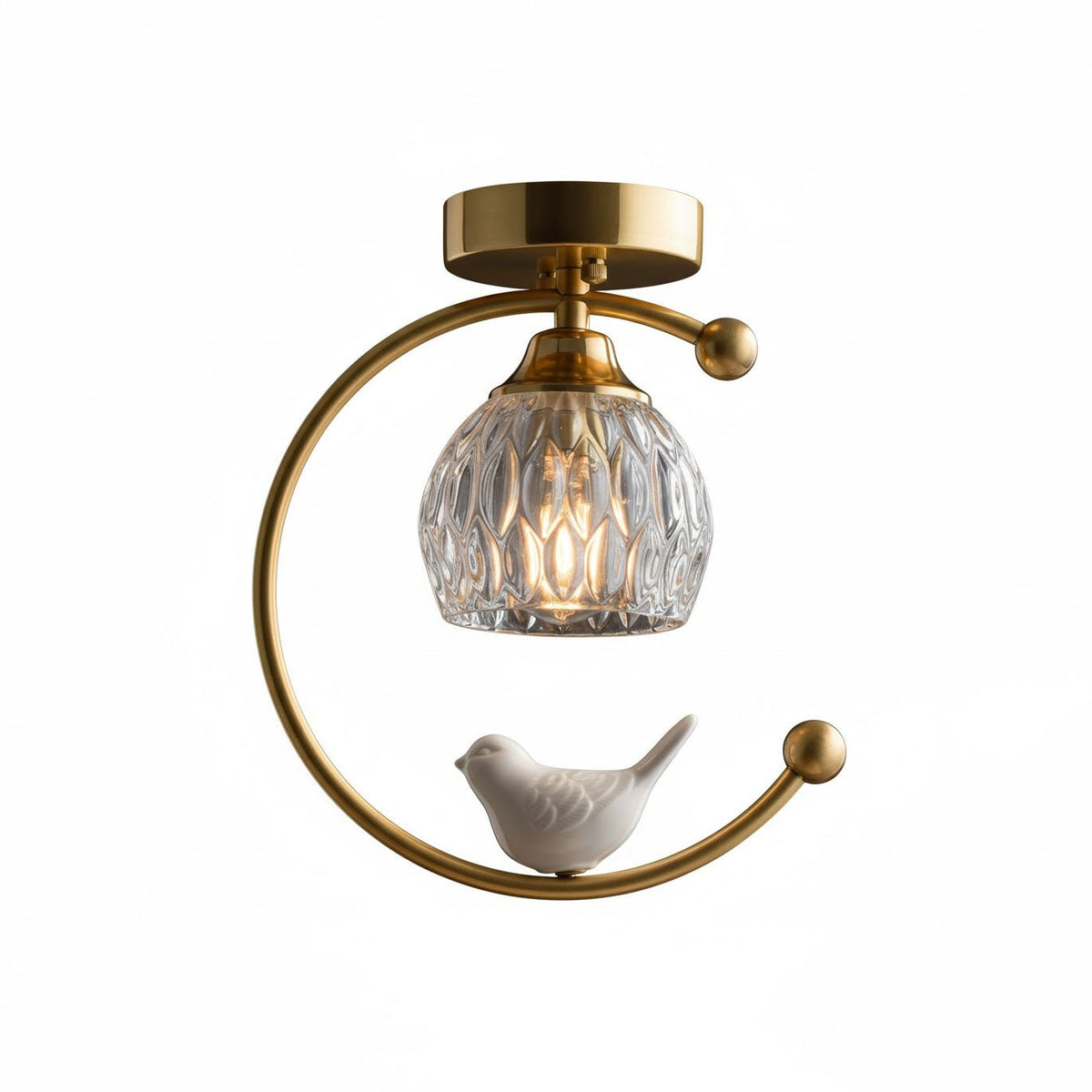 Otis Linearo Artistic Ceramic Bird Ceiling Light