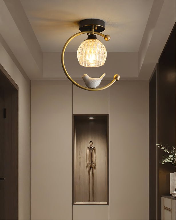 Otis Linearo Artistic Ceramic Bird Ceiling Light